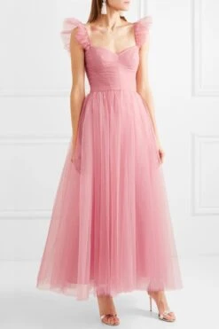 Slight stretch Mesh Patchwork Zip-up Waist Stylish Elegant Maxi Evening Dress Wholesale Maxi&Gown