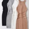 Sexy Slight Stretch 4 Colors Knitted Bodycon Mini Dress(size Run Small) Wholesale Mini Dresses