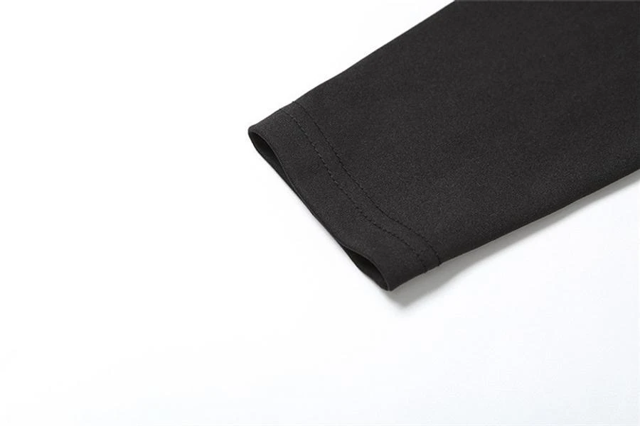 Sexy Slight Stretch Pure Color Hollow Lace-up Mini Dress Wholesale - Image 10